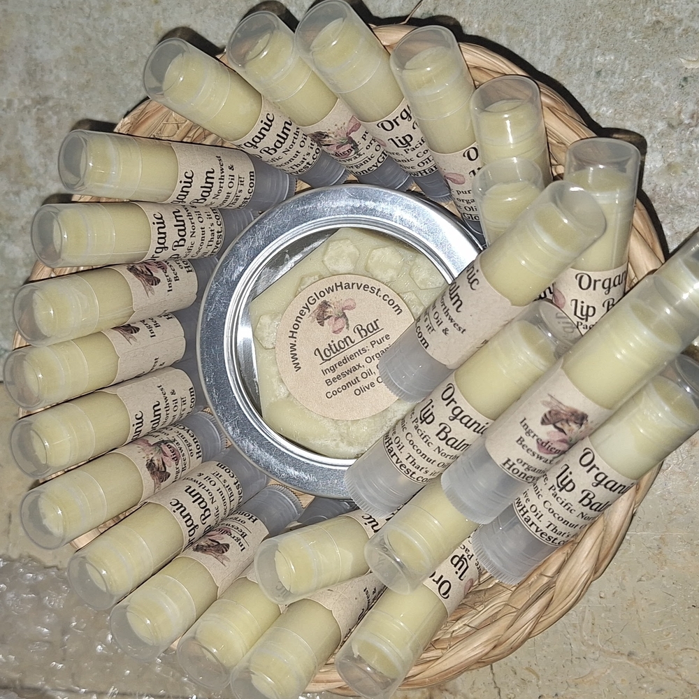 Organic Lip Balm & Lotion Bar SET